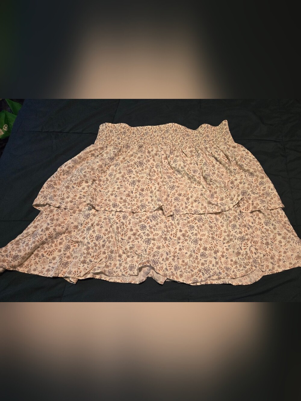 torrid Floral Tiered Smocked Mini Skirt - Light Pink Size 3